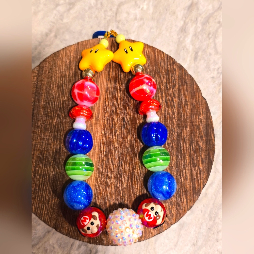 Mario Stars And Mushroom Keychain